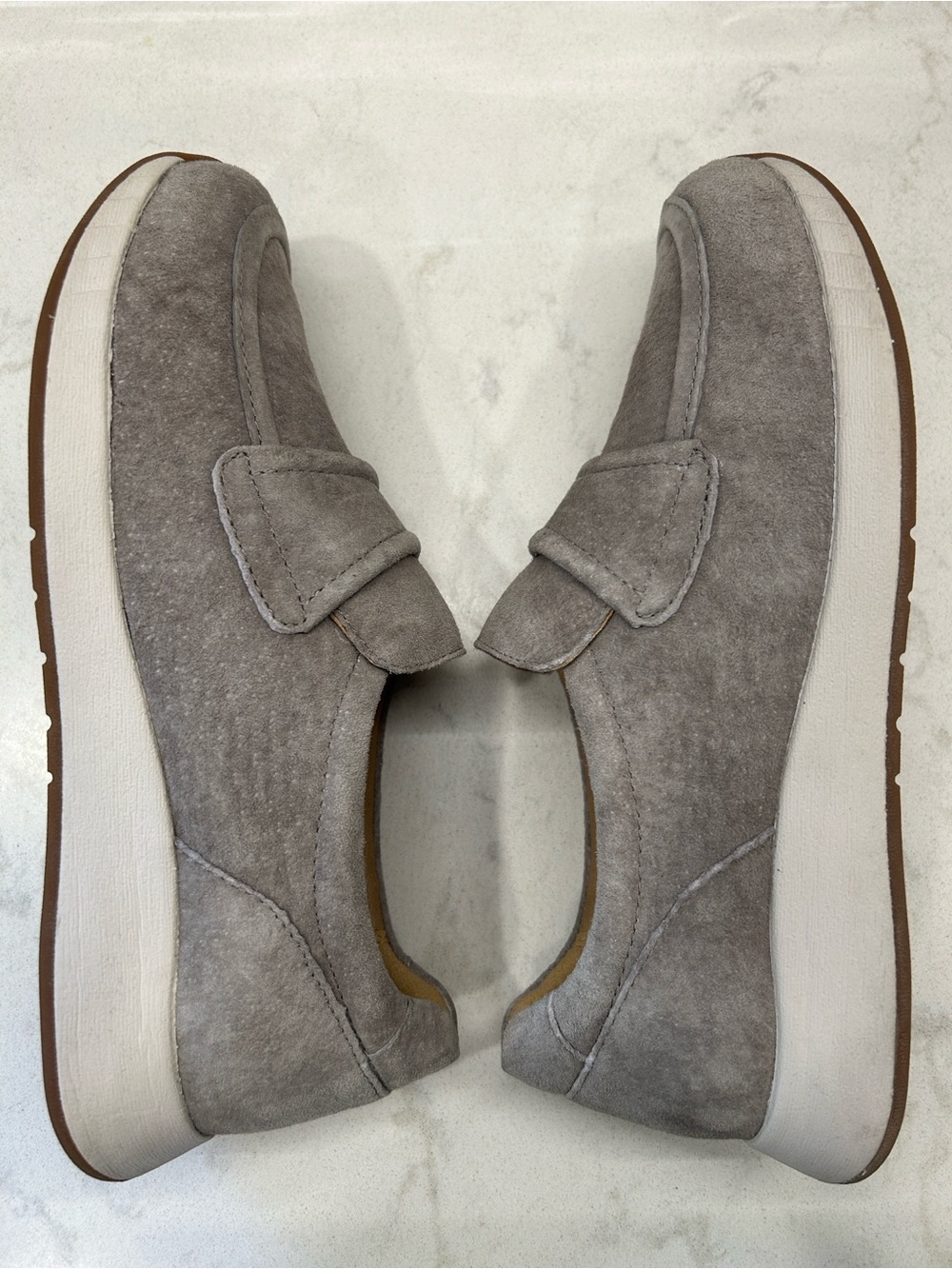 Dansko Clementine Slip-On Suede Leather Sneaker Light Grey - Picture 10 of 14